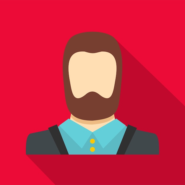 Man avatar icon Flat illustration of man avatar vector icon for any web design