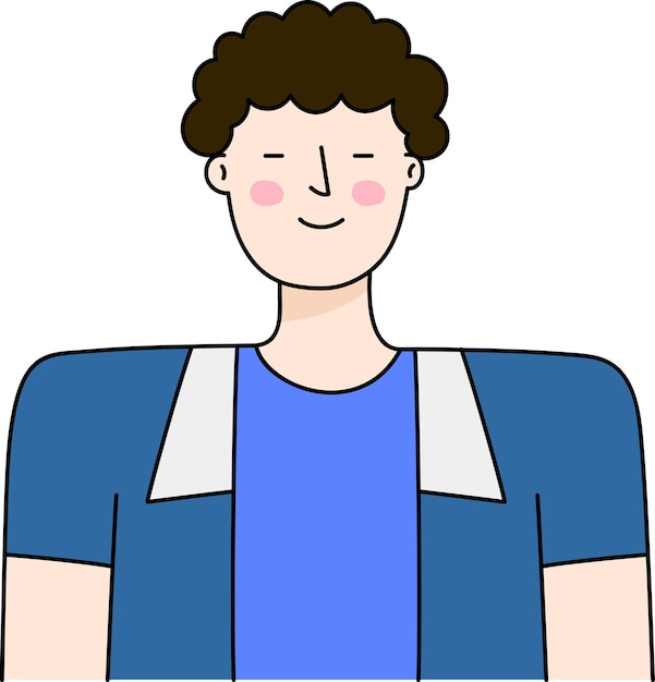 Иконка Man Avatar для приложения для печати плакатов веб-сайта Avatar And People concept icon style