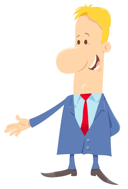 Man or businessman manager character in suit