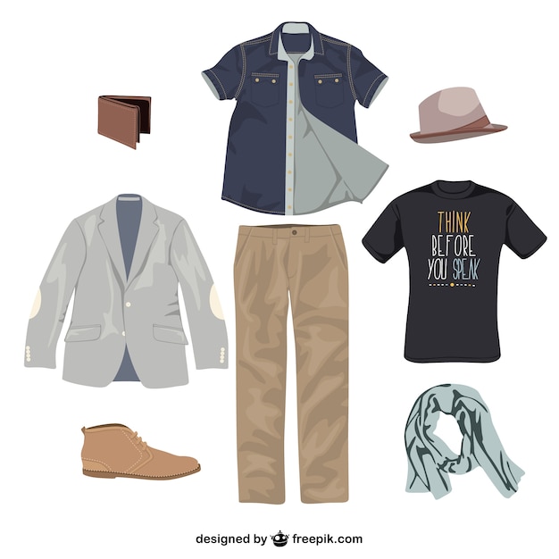 Man clothes vector