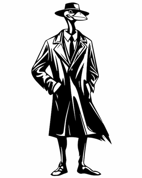 A man in a coat with the word doctor on it