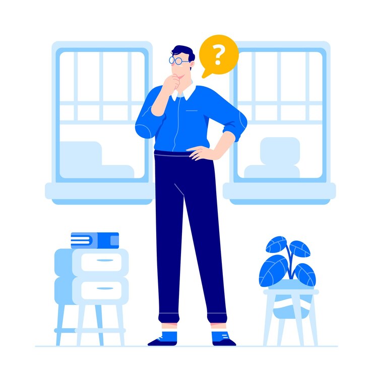 man denken concept illustratie