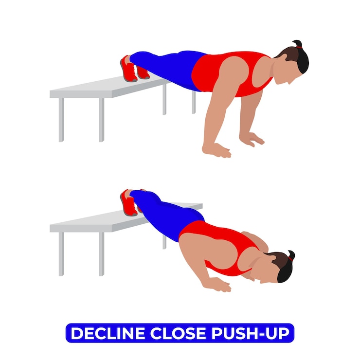 Vector man doing bodyweight fitness exercise for