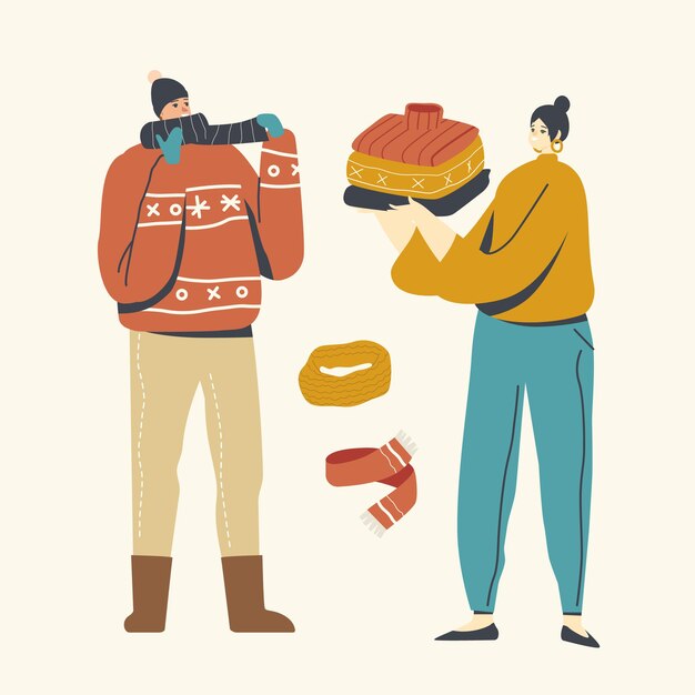 야외 걷기를위한 목과 모자에 남자 드레스 스카프