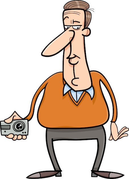 man en verborgen camera cartoon