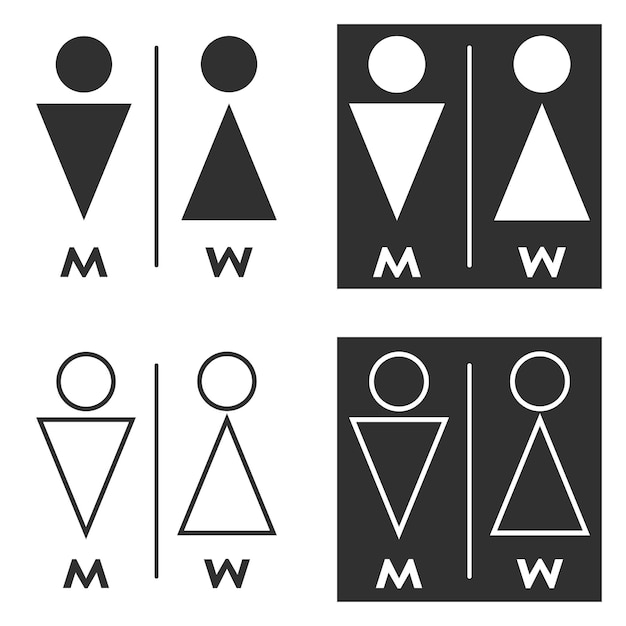 Man en vrouw pictogram vector