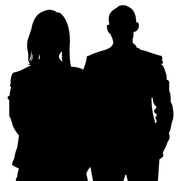 Man en vrouw silhouet 6