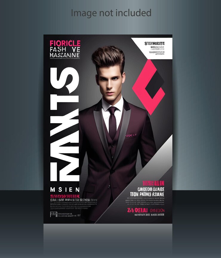 Vector man fashion show flyer design