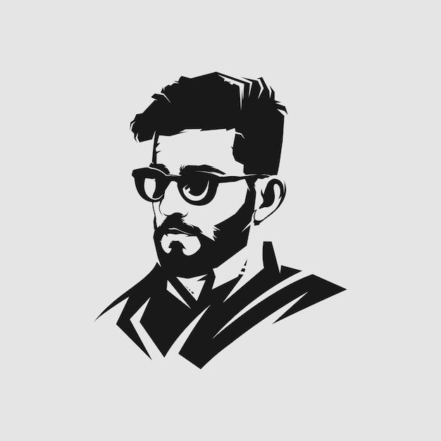 Premium Vector | Man hair style mascot logo for barbershop Premium Vector | Man hair style mascot logo for barbershop