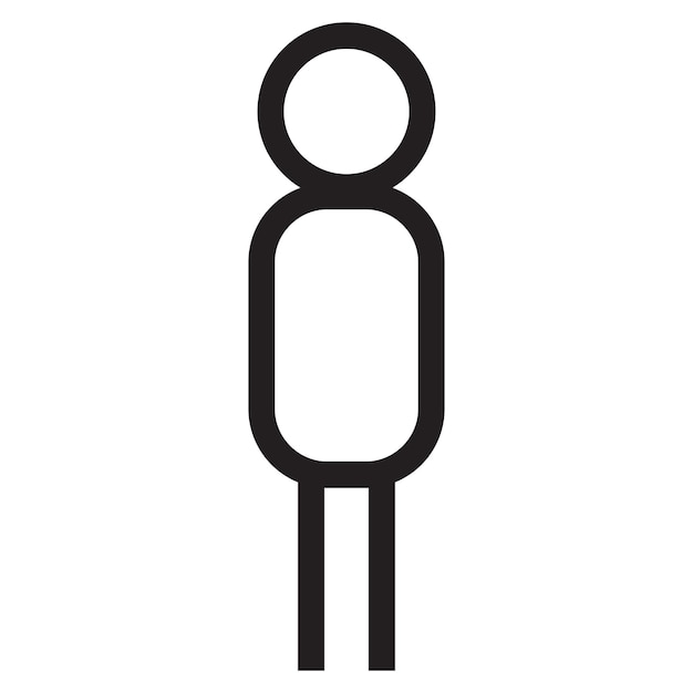 man icon on white background