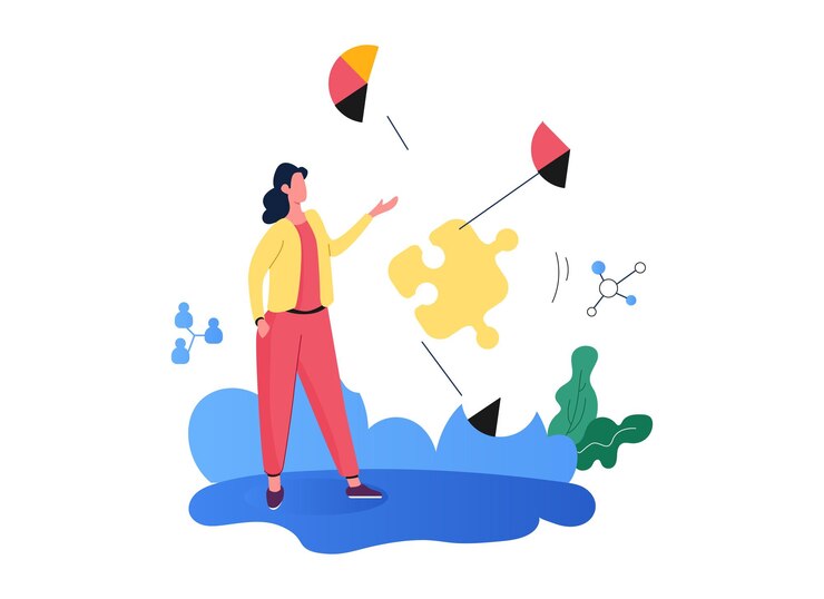 Vector a man is flying a kite with a picture of a man and the words fly