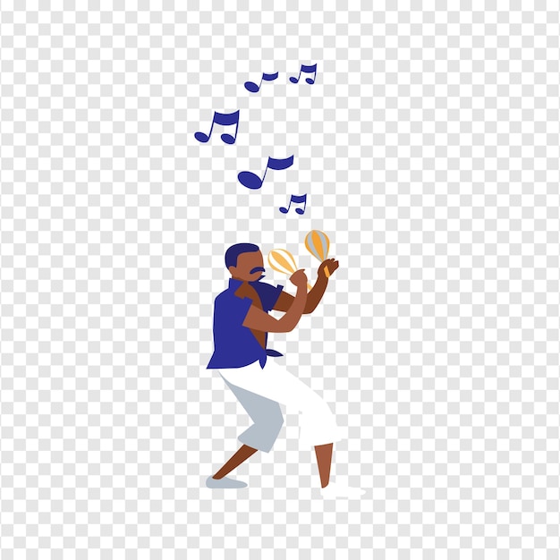 A man is singing a song with a microphone and the word music on the bottom cartoon png download