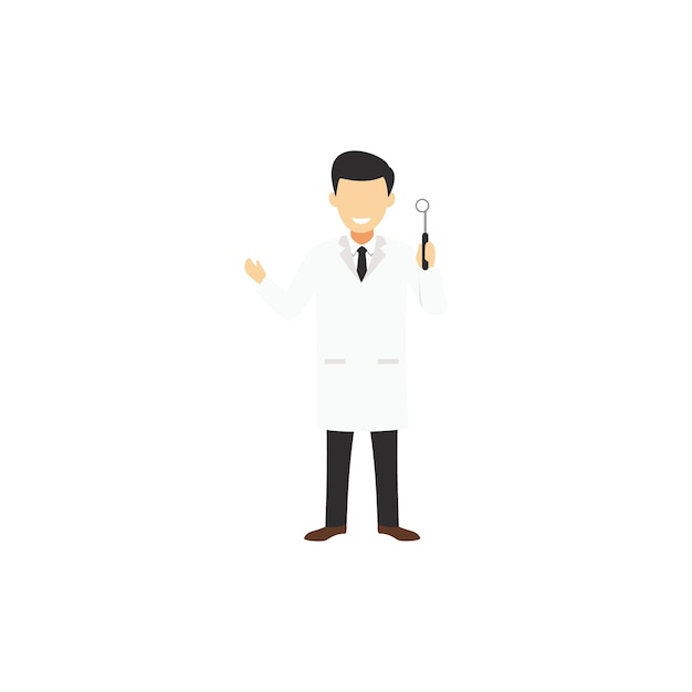 A man in a lab coat with a stethoscope on it