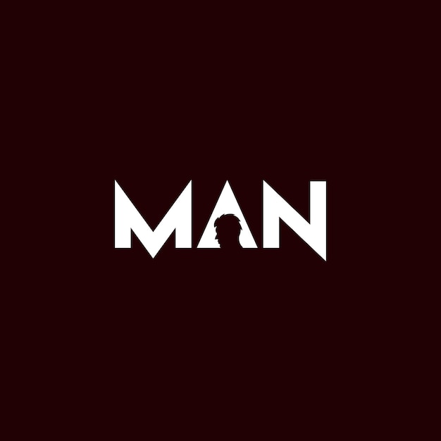 Man logo design vector