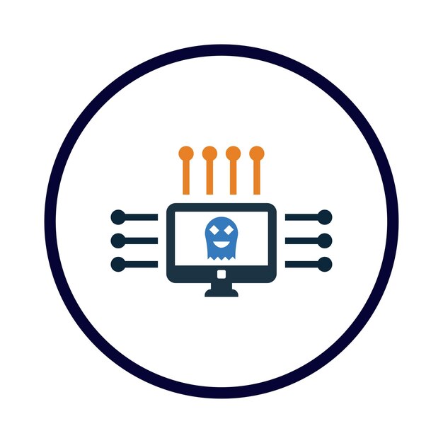 man masker hoofd computer software hacker computer hacker icoon