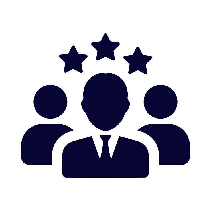 man people crown award star business award employee icon