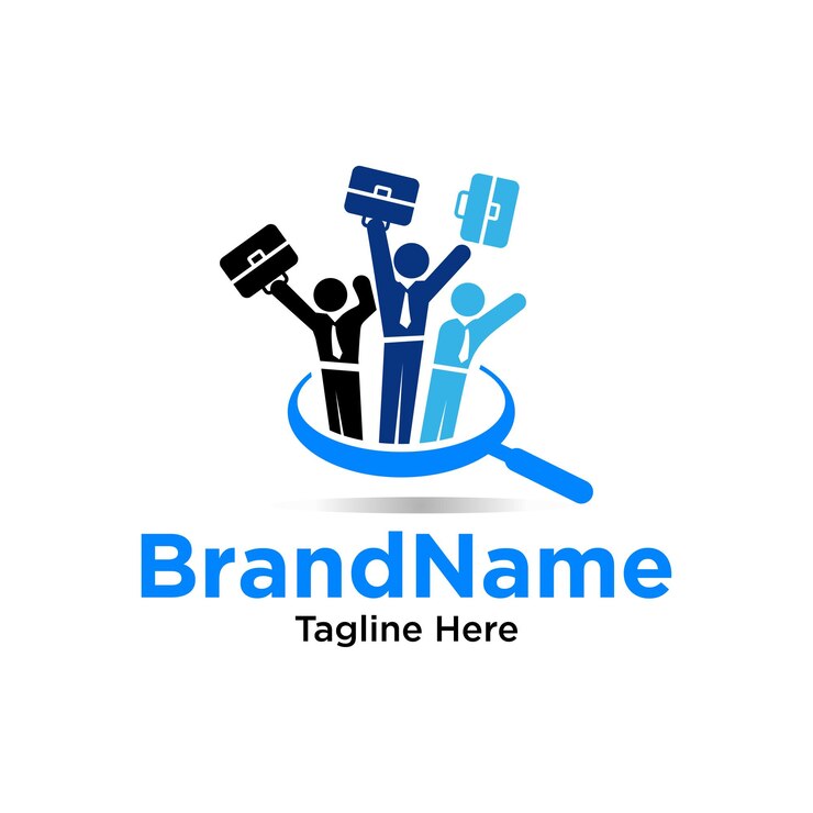 A man or people Search Jobs Business Logo design vector