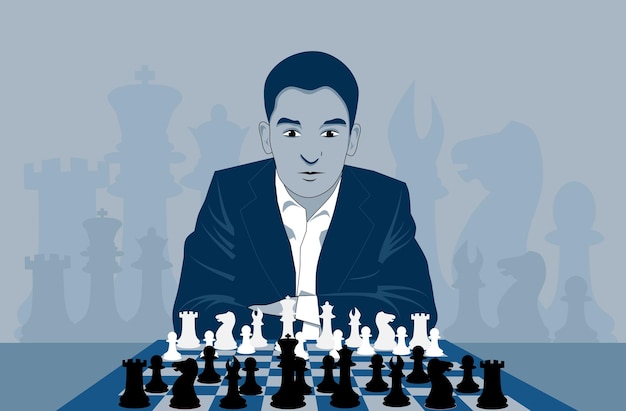 Man playing chess