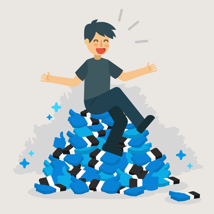 Vector イラストのようなソーシャルメディアがたくさんある人。