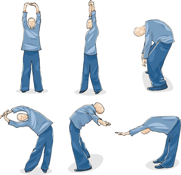 Man practice tai chi