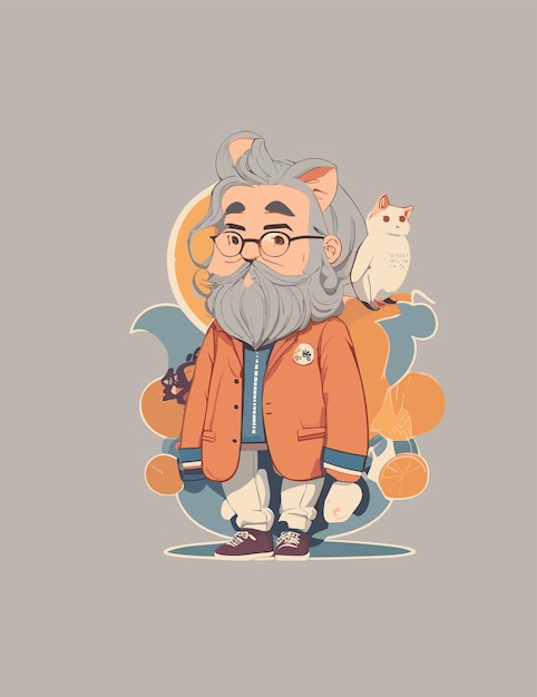 a man professor with minimalist background