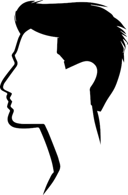 man profile vector silhouette 39