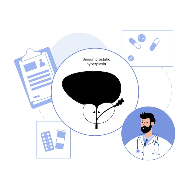 Vector man reproducive system problems