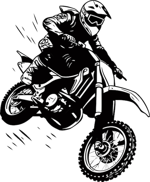 A man riding a dirt bike with a helmet on and a helmet on.