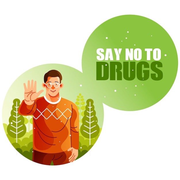 Man say no to drugs