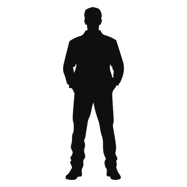 man standing silhouette