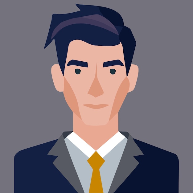 Man in a suit employee concept illustration