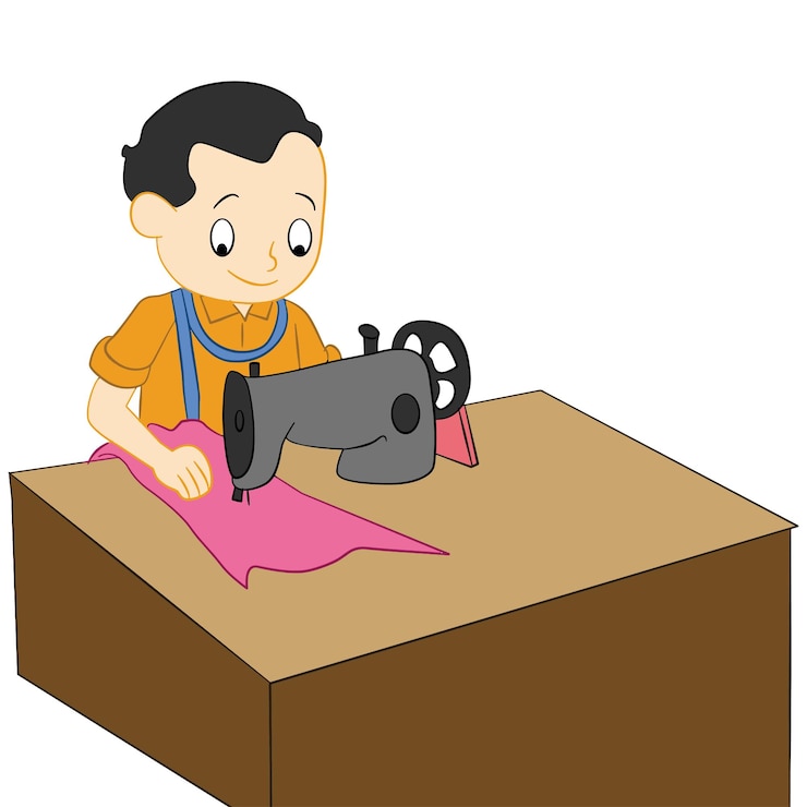 वेक्टर man swing cloth illustration