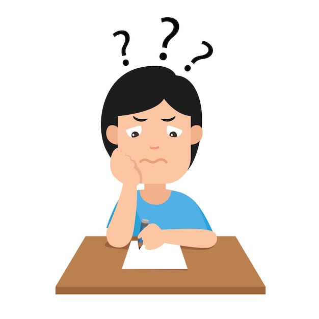 人間の思考とストレスのイラストベクトル