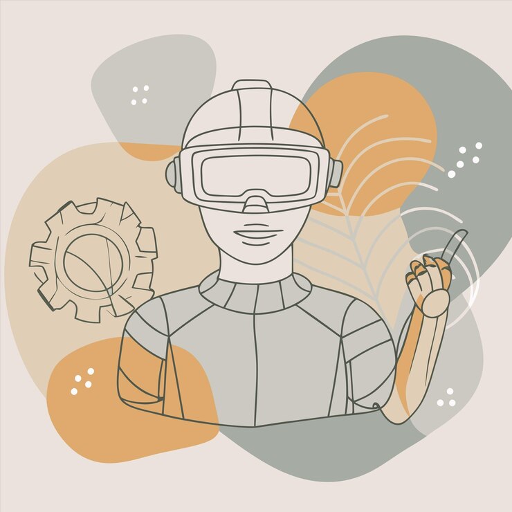 Vector a man wearing goggles that says quot goggles quot