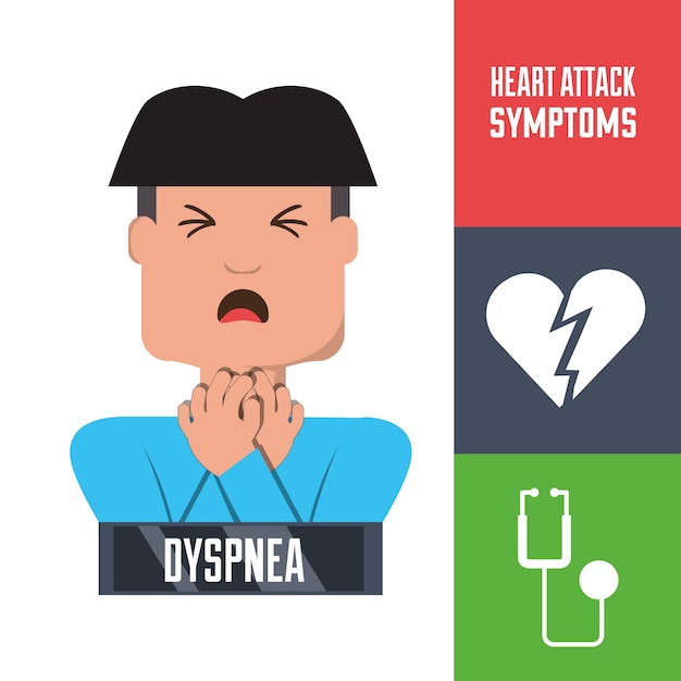 心臓発作の症状と状態の男性