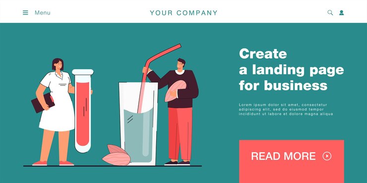 Vector man with huge glass of almond milk and nurse with test tube. vegan person drinking alternative milk flat vector illustration. health, diet, nutrition concept for banner, website design or landing page