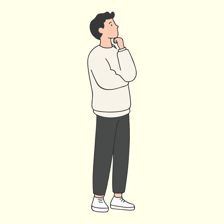 Vector アイデア・コンセプト・イラストの男