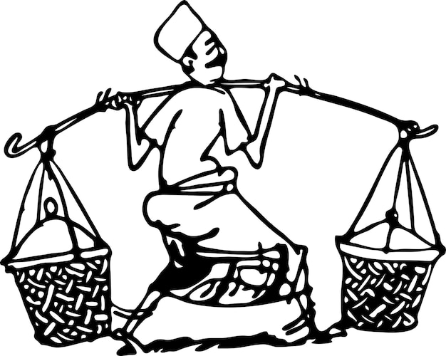 man with lever