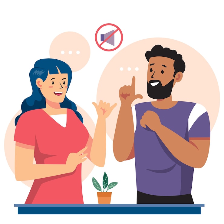 वेक्टर a man and a woman are in a kitchen with a sign that says  do not touch