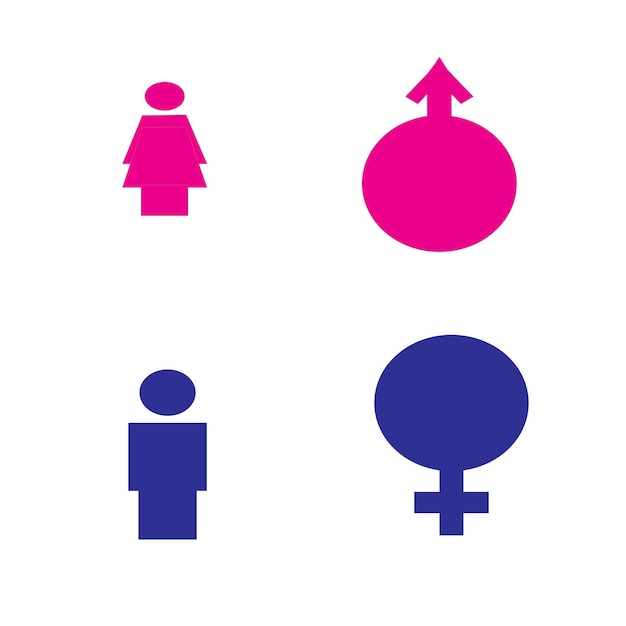 Vector man woman icon