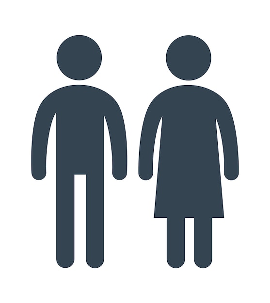 Vector man and woman icon