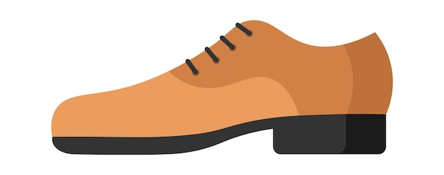 Man39s classic shoe flat illustration