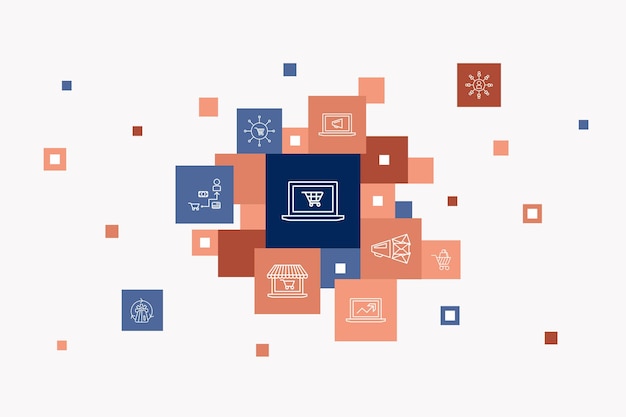 Vector management infographic circle concept. smart ui elements manager, control, organization, presentation