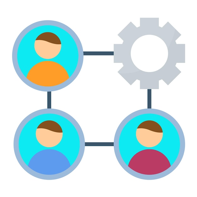 Management Team Flat Illustration