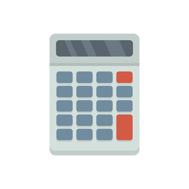 Manager calculator icon Flat illustration of Manager calculator vector icon isolated on white background