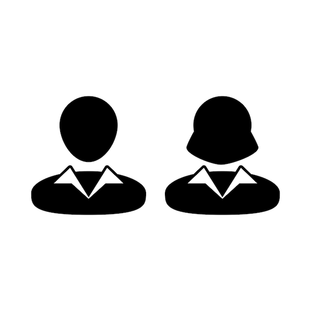 Manager icon vector male and female user person profile avatar symbol