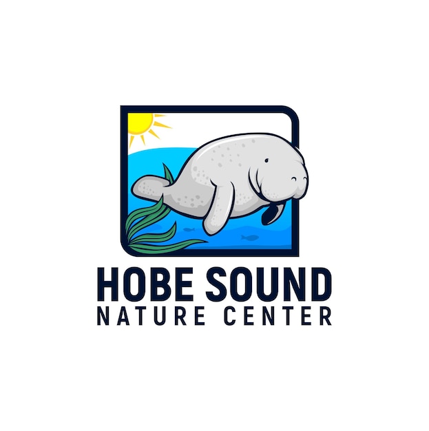 Manatee Conservation Logo Inspiration Sea Cow Manatus