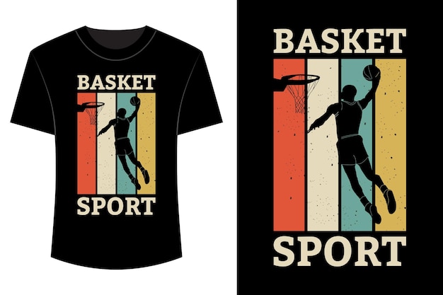 Mand sport t-shirt ontwerp vintage retro