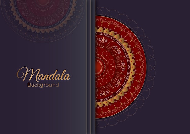 Vector mandala abstract background