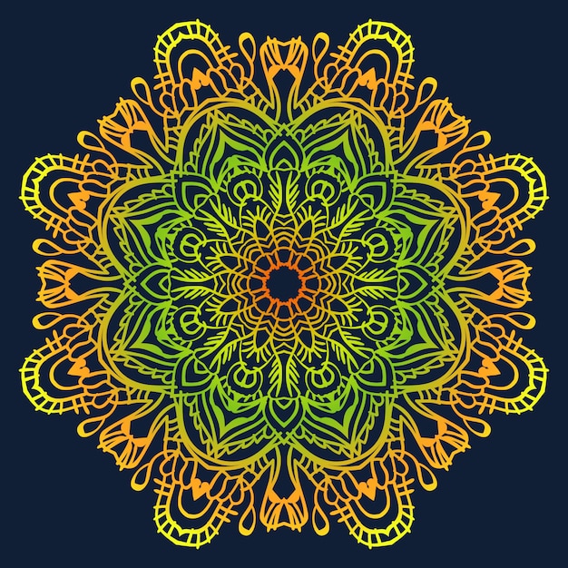 Mandala abstract colorful design
